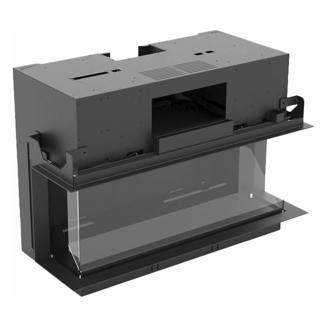 DRU Virtuo 100/3 Evolve - Elektrisk peisinnsats, 3 - sidig - Eldheim