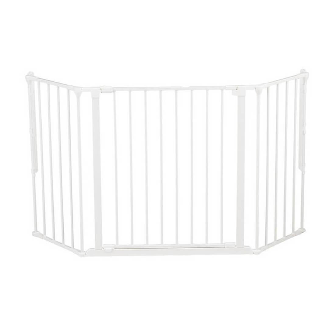 Peisgrind - sikkerhetsgitter til peis og vedovn, M, hvit - Eldheim