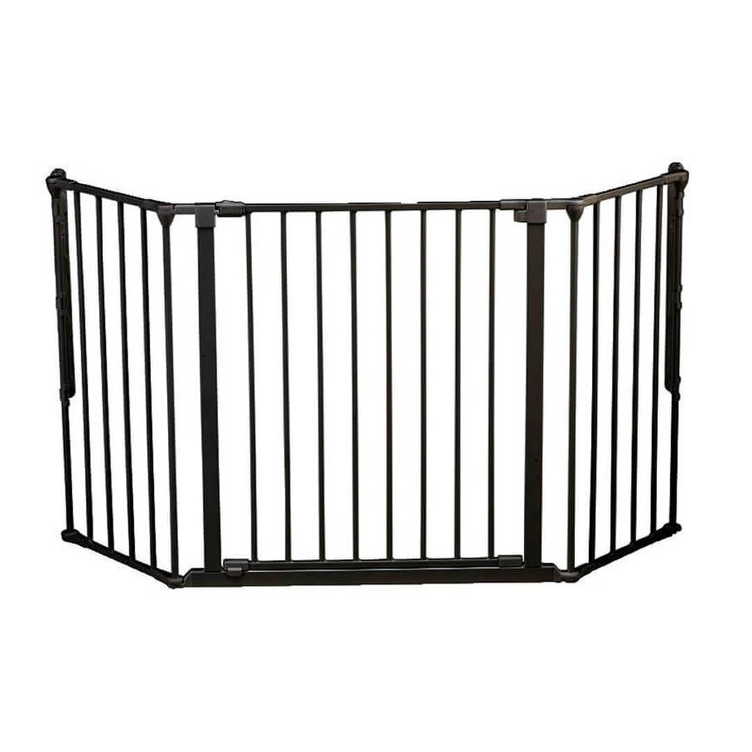 Peisgrind - sikkerhetsgitter til peis og vedovn, M, sort - Eldheim