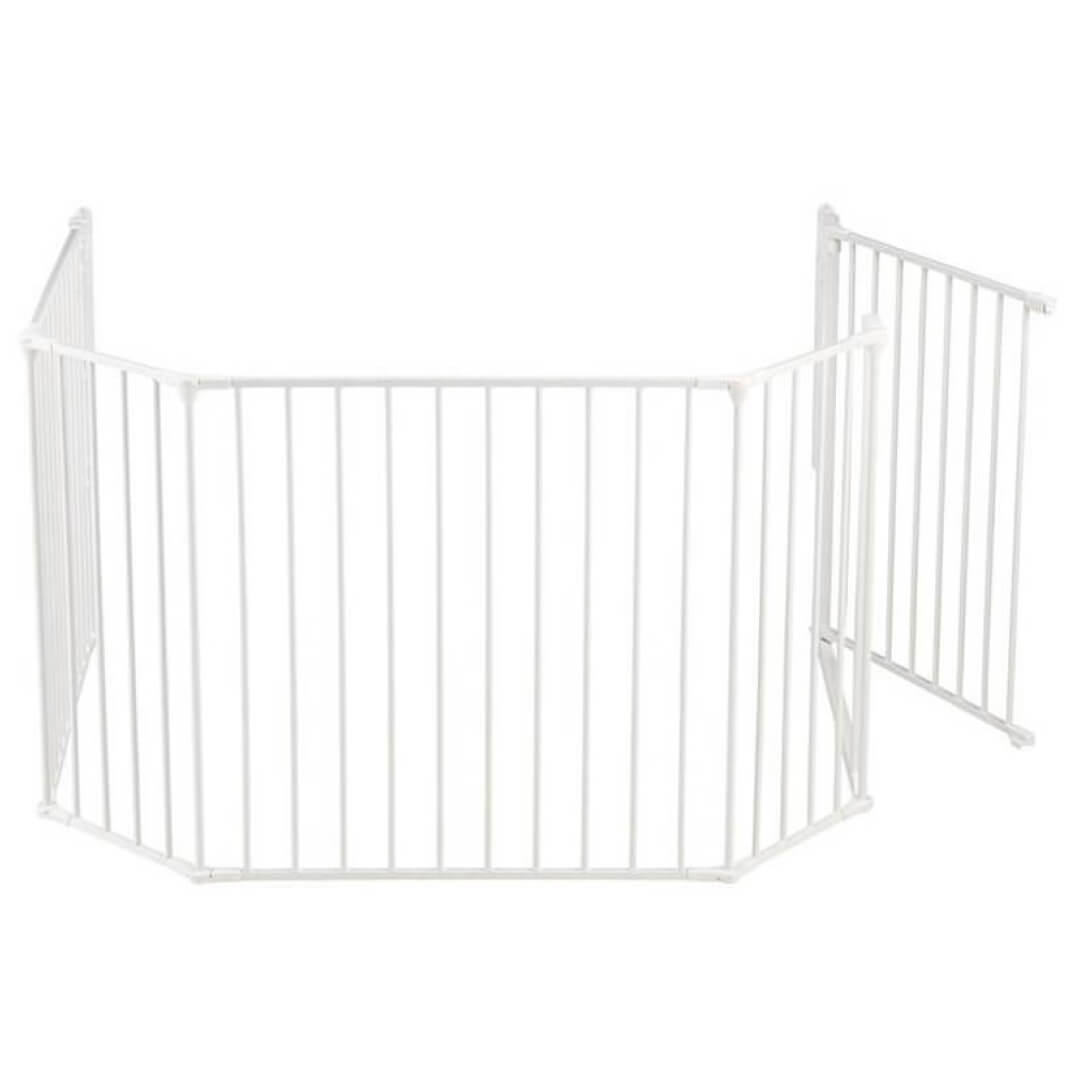 Peisgrind - sikkerhetsgitter til peis og vedovn, XL, hvit - Eldheim