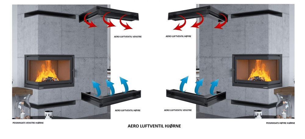 
                      
                        AERO luftekanal - 580x90x380 - Venstre - Svart - Eldheim
                      
                    
