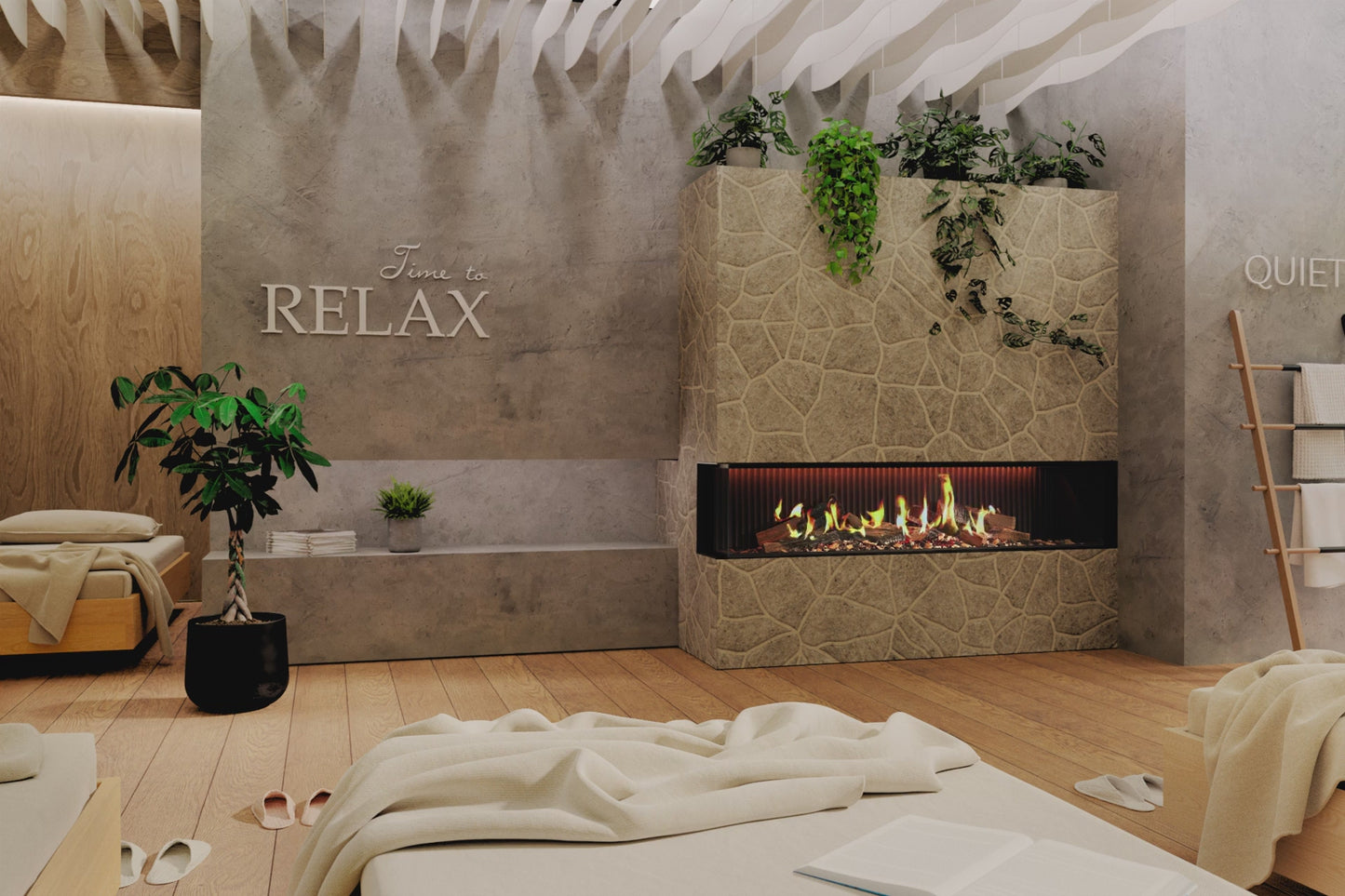 DRU Virtuo 180/2 Evolve - Elektrisk peisinnsats, venstre hjørne